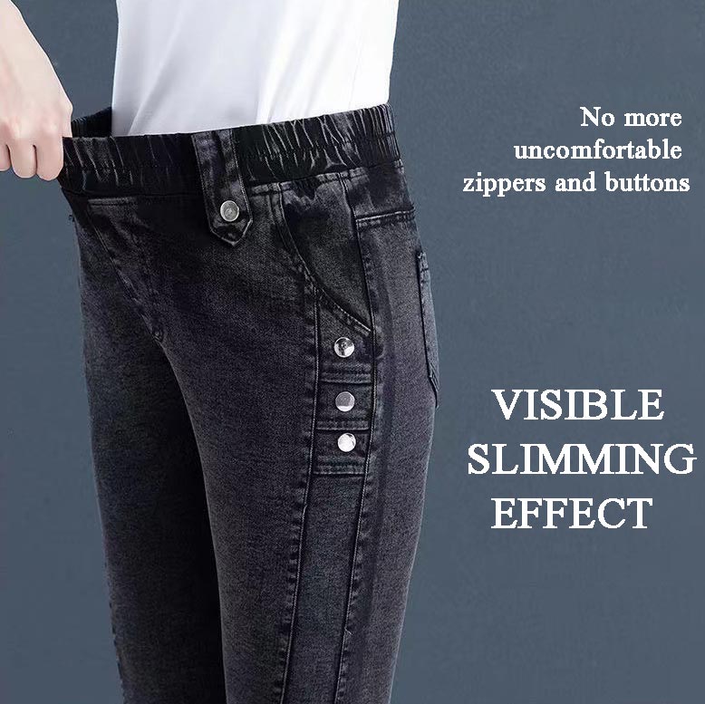 Smidiga, varma, mjuka skinny-jeans för kvinnor